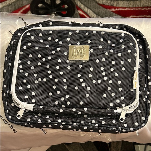 Bang & Carsen Handbags - Polka Dot Black Toiletry Bag